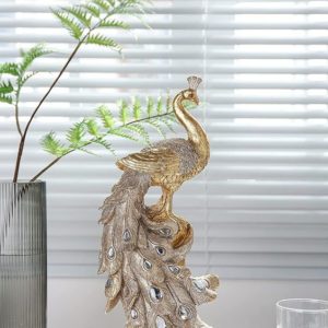 Gold Aluminum Peacock
